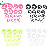 ●16Pcs/set Fashion Snail Spiral Taper Flesh Tunnel Ear Stretcher Expander Stretching Plug , 8 size