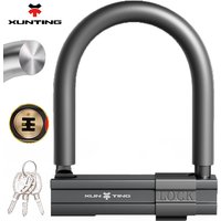 Xunting Bicycle U Lock Anti-theft Bike Locks Thickened Lock Body Safety MTB Road Motorcycle Scooter Lock Bicycle Accessories