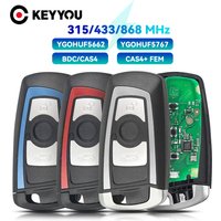 KEYYOU YGOHUF5662 / YGOHUF5767 315MHz 434MHz 868 MHz For BMW 5 7 F Series FEM / BDC CAS4 2009-2016 Remote Key Smart 3/4 Buttons