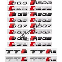 For Audi Embelm Sticker S3 S4 S5 S6 rs3 rs4 rs5 TTS SQ5 SQ7 ABS Automobile Fender Luggage Modification Badge Sticker Auto Parts