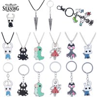 Game Hollow Knight Keychain Troupe Master Grimm Princess Hornet Grub Shadow Octopus Pendant Key Chain for Women Men Jewelry