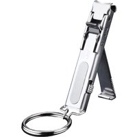 Ultra Thin Nail Clippers Collapsible Portable Travel Fingernail Keychain Scissors Cutter Stainless Steel Manicure Tools Kits