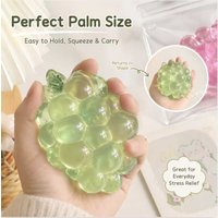 2026 Grape Stress Ball Fidget Toy Crunchy Squeeze Ball Round Building Blocks Filled ASMR Anti-Stress Toy for Adults and Children