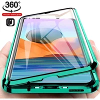 360 Metal Magnetic Case For Huawei Nova 11 10 9 8 SE 7 Pro Double-Sided Glass Fundas For Coque Huawei P30 Lite P60 Pro Cover