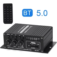 Mini Audio Power Amplifier 20W+20W 12V HIFI Stereo Amp 2.0 Channel Auto Music Subwoofer Speaker Bluetooth Digital Amplifier