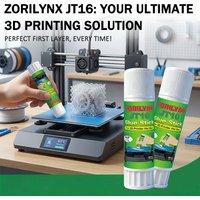 PVP 3D Printer Adhesive Glue Stick ZORILYNX JT16 for 3D Printing Hotbed Glass Plate Easy to Apply Washable Non-Toxic Glue 25g