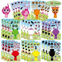 16 sheets Incredibox Sprunki Sticker DIY Make Puzzle Sticker Kids Toys Party Favor Gifts