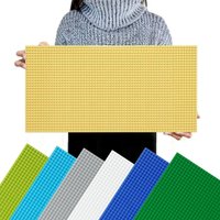 Panneau mural de blocs de construction 32x64 points, plaque de base en brique créative DIY Compatible avec les marques, cadeau pour la décoration de la chambre d'enfants