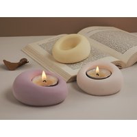 Irregular Candlestick Silicone Mold Round Bubble Candle Holder Molds Concrete Tealight Holder Mold Plaster Epoxy Resin Art Mould