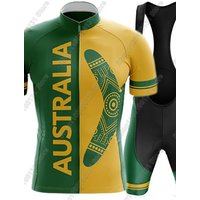 AliExpress NONE Australia National Team Cycling Jersey 2026 Set Men Bicycle Clothing Road Bike Shirts Suit Bicycle Bib Shorts MTB Ropa Maillot