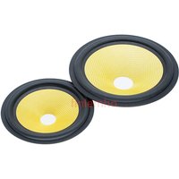 1PC Speaker Woofer Fiber Cone 6.5/8 Inch Rubber Surround Repair Kit Yellow Color For Home Theater Studio DIY Recording System