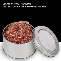 Brass Wire Stainless Soldering Tip Cleaner Ball No-Water Solder Iron Cleaning Sponge Self-Cleaning Desoldering Mesh Ball