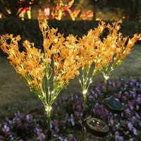 Solar Simulation Rapeseed Flower Outdoor Waterproof Garden Decoration Light Floor Mounted Light Villa Courtyard Garden Lawn Ligh