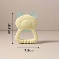 Cartoon Baby silicone bear teether Food Grade Safe Teether cute cute ease teeth pain Toy Teething gift oral care