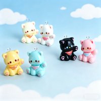 10Pcs Mini 3D Kitten Resin Pendants, Cute Animal Charms for Handmade Jewelry Making, DIY Crafts Supplies