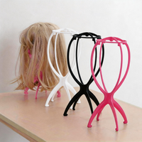 1/3pcs Portable Wig Holders Travel Wigs Stand Foldable Hat Storage Rack for Stable Wig Making & Styling Tool Hat Dryer Organizer
