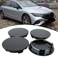 4pcs 70mm Car Black / Silver Universal Car Wheel Hub Center Cap Cover Wheel Hub Center Badges Fit For RM Rims Type