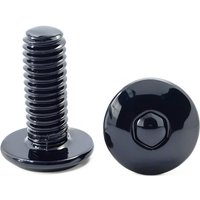10pcs Electrophoretic Black Stainless Steel Flat Head Hexagon Socket Screws Bolts M6 M5 for Car Motorcycle Scooter Tail Plates