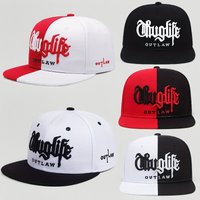 1pc Thug Life Embroidered Fashion Snapback Cap, Outdoor Sports Baseball Cap For Men And Women