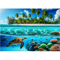 Adults 300/500/1000 Pieces Wooden Jigsaw Puzzle Underwater World Puzzles Games Family Fun Toy Entertainment Toys