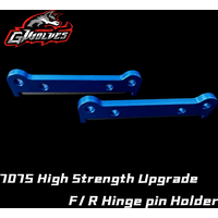 GWOLVES For HOBAO Upgrade OP 94009 7075 Hgh Strength F/R Hinge Pin Holder 2PC Fit 1/8 HYPER MT / MTX 1/7 MT Ⅱ Monster Truck