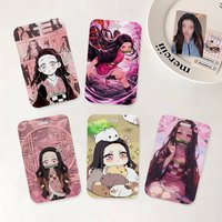 Cute N-Nezuko Kamado ID Badge Holder With Lanyard Neck Strap For Office School Name Card Credentials Case