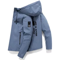 2026 New Season Spring and Autumn Men's Jacket - High-Quality Printed Outdoor Sports Hooded Fashion Sporty Casual Jacket