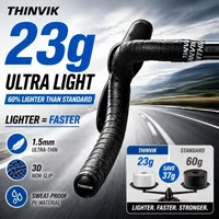 Thinvik 23g Ultralight Bicycle Handlebar Tape 3D Convex PU Anti-slip Ultra-thin Wear-resistant Road Bike Bar Wrap for Cycling