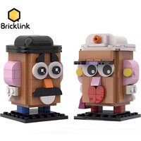 Bricklink Ideas Toy Movie Anime Figures Mr. Potato Head and Mrs. Potato Head Bricks Sets Building Blocks Kid Toys XMAS Gift