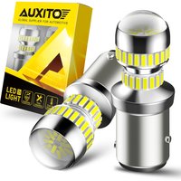 AUXITO 2X P21W BA15S LED Light Bulb 1156 BAY15D 1157 P21/5W Daytime Running Lights Super Bright 6000K White Car Reverse Lamp DRL