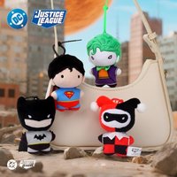 DC Comics Justice League Plush Keychain Superman Batman Joker Harley Quinn Bag Charm Cartoon Hero Plush Doll Holiday gifts