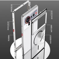 Magnetic Case For ZTE Nubia Z80 Ultra Aluminium Alloy Metal Frame Case For Nubia Z80 Ultra Z 80 Ultra Matte Clear Acrylic Cover