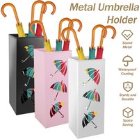 New Metal Umbrella Holder Free Standing Umbrella Stand Rack Decorative Umbrella Holder Bin Multipurpose Walking Sticks Holder