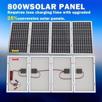 800W Solar Panel Foldable Frame Durable, portable solar plate Design for Camping, RV, and Emergency Power