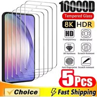 5-1Pcs Tempered Glass For Samsung Galaxy A56 A36 A26 A16 A07 A06 A55 A54 A35 A34 A13 A23 A33 A53 A73 S25 FE S24 Screen Protector