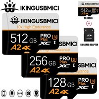 Nowe karty Micro SD, karty TF, karty SD, karty pamięci 128GB 256GB 512GB o wysokiej wytrzymałości V30 do monitoringu, GoPro, urządzeń cyfrowych