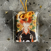 Anime Haikyuu!! Shoyo Hinata Cosplay Emblem Badge Amulet Accessory Souvenir Protective Talisman Pendant Mascot Ornament Gift