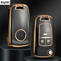 Plating TPU Car Key Case Shell Cover Fob For Chevrolet Cruze Aveo Trax Sail Malibu Captiva Opel Vauxhall Astra J Corsa Insignia