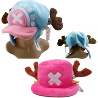 Anime Kawaii Hats Plush Toys Cosplay Chopper Cotton Hat Warm Winter Cap Cos Props Adult Unisex Gifts Fashion Accessories