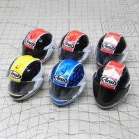Genuine Taira Racing Arai Rx-7x Miniature Motorcycle Helmet Replica Simulation Action Figure Collection Decorations Model Toy