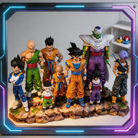 1set Anime Dragon Ball Infinite Z Warriors Son Goku Trunks Vegeta PVC Action Figures Model Collection Desktop statue Toys Gifts