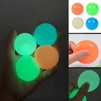 Hot Glow-in-the-Dark Sticky Ceiling Balls 5/10Pcs Sticky Glows Balls Fidget Toys Stress Relief Sensory Toys Wall & Ceiling Decor