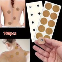 100 magnetic patches (total magnetic force 600 gauss) and a massage stick, suitable for knees, neck, and back – for long-term us