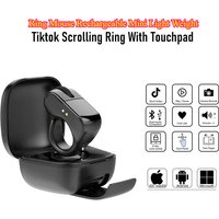 Ring Mouse Rechargeable Mini Light Weight - Bluetooth Dual-Mode Wide Compatible Remote Control Selfie Scan Video Speech