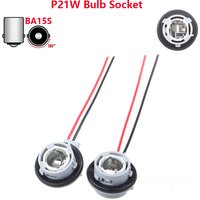 1156 P21W Bulb Holder For VW Audi Q7 A5 Tail Light Socket Wire Harness Car Lamp Base Replacement 2PC
