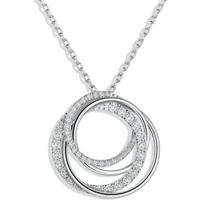 Full Moissanite Pendant Necklace for Women D VVS1 18K White Gold Plated 925 Sterling Silver Lab Diamond Chain Luxury Jewelry