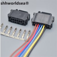 Worldgolden 1pcs 6 Pin female auto connector 872-665-001 radar sensor Reversing radar electric eye blind spot module plug