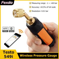 Testo 549i Wireless Pressure Gauge Digital Manifold Gauge Intelligent Air Conditioning Refrigeration System Tester APP Control