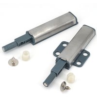 10/5/2 Sets Magnetic Push Latch Touch Door Catch Push to Open Cabinet Damper Buffer Hardware Stainless Steel