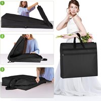 Dustproof Clothing Covers Portable Wedding Dress Storage Bag with Transparent Window Coat Suit Dress Protector for Clothes